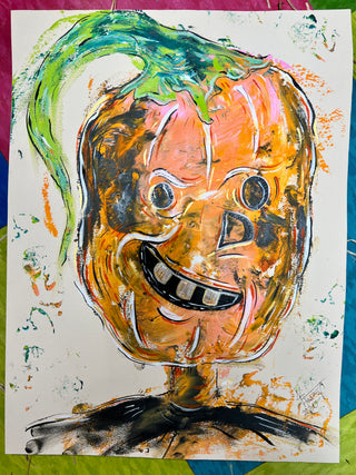 original art Happy Jack framed and signed
