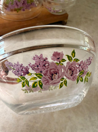 Vintage Imperial Glass Set of 4 Nesting Bowls