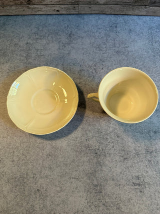 Wedgwood Queen's Plain Queens Ware Tea Cup and Saucer