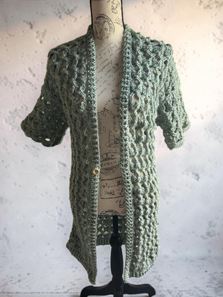 Handmade green cardigan