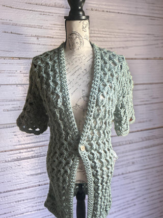 Handmade green cardigan