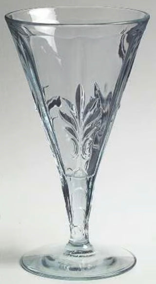 Set of 6 Fostoria Glass Company "Baroque" Light Blue Water Goblet