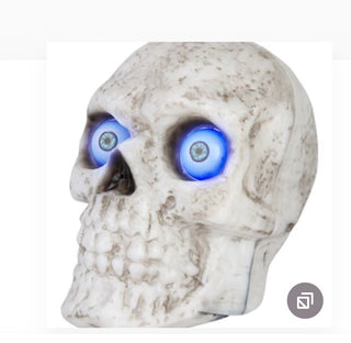2022 Gemmy Animated Skull with Blue Eyes