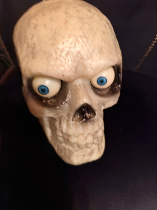 2022 Gemmy Animated Skull with Blue Eyes