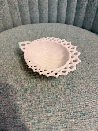 Westmoreland Milk Glass Shell Bowl