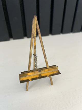 Vintage brass small easel