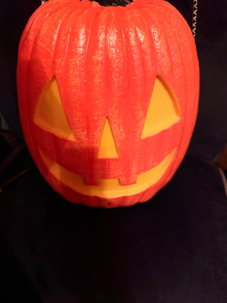Seasonal Visions Pumpkin Blow Mold Lights Sound Motion Sensor 14"