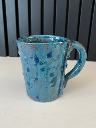 Handmade ceramic pottery mug