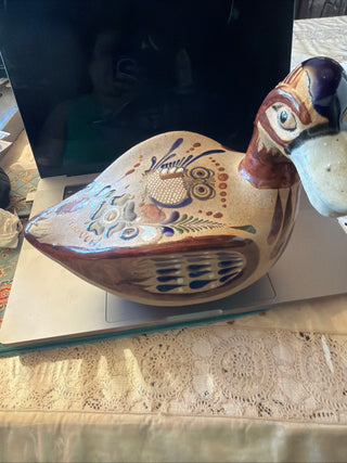 Large Tonala Mexican Pottery Bird VV