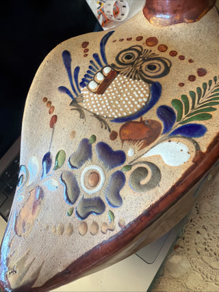 Large Tonala Mexican Pottery Bird VV