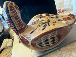 Large Tonala Mexican Pottery Bird VV