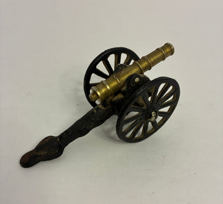 Miniature Cast Iron & Brass Civil War Field Cannon