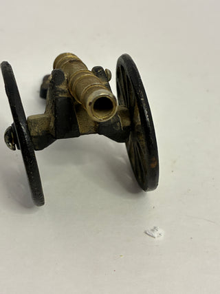 Miniature Cast Iron & Brass Civil War Field Cannon