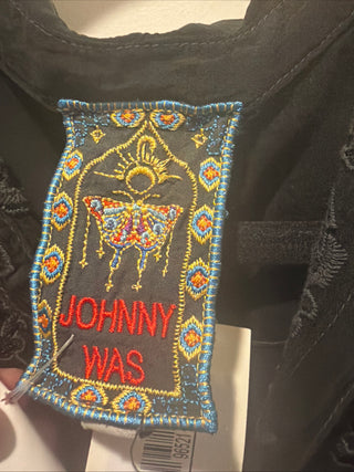Johnny Was Black Embroidered Western Vipiana Dress XS NWT  VV