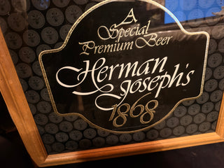 Herman Joseph's Special Premium Beer 1980 Adolph Coors Co Wall Haning Bar Sign