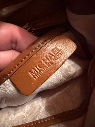 Michael Kors " Marina Floral Orange / Ivory hand bag VV