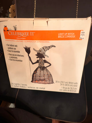Celebrate It Light Up Witch 30"