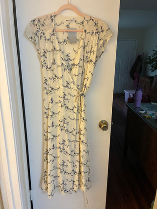 Reformation Floral Wrap Midi Dress – Size M, NWT