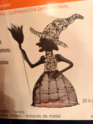 Celebrate It Light Up Witch 30"