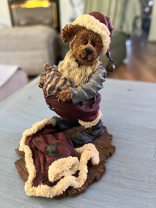 Boyds Bearstone S. Kringlebeary...Santa Wannabe