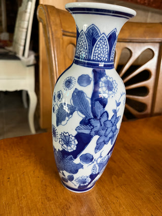 9.5" Blue and White Chinese Vase RSV
