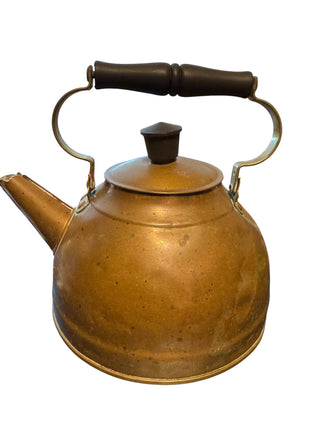 Vintage Revere Ware Solid Copper Tea Kettle