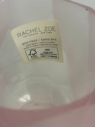 Rachel Zoe Faceted Pink Tumblers  – Set of 2
