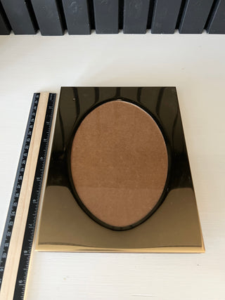 Brass oval picture frame