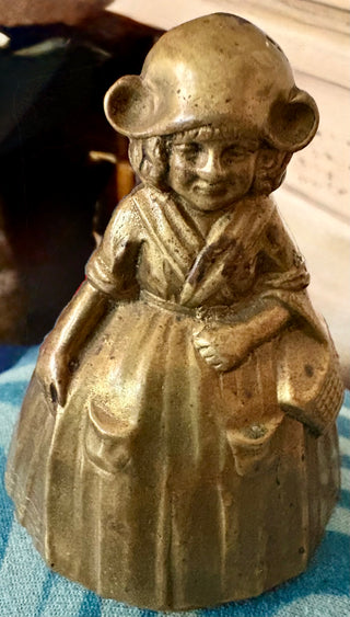 Small cast iron Bell "Lady" Great detail
