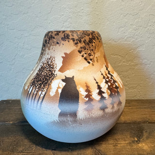 James Benally Navajo "Calling the Spirits" Vase