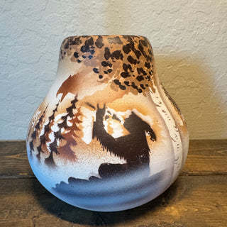 James Benally Navajo "Calling the Spirits" Vase