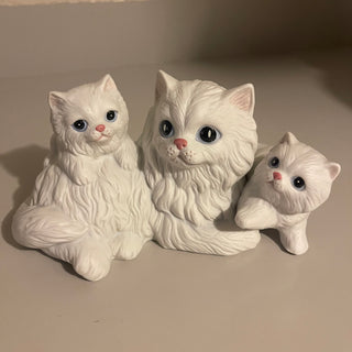 7" Homco Cat w/ Kittens Figure, 1412 - SP
