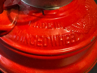 VTG WINGED WHEEL No. 500 Red Hurricane Lantern