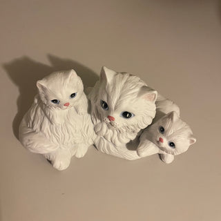 7" Homco Cat w/ Kittens Figure, 1412 - SP