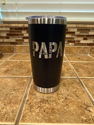 PAPA Myth Legend 20 oz Laser Engraved Tumbler