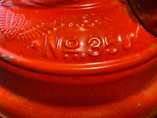 VTG WINGED WHEEL No. 500 Red Hurricane Lantern