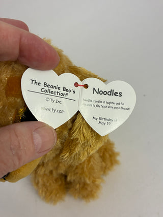 Ty Beanie Boo “Noodles” Golden Dog