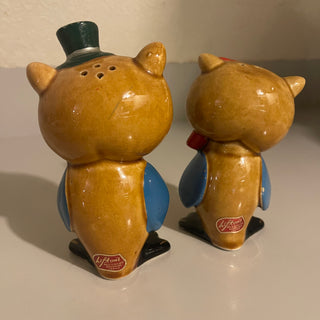 5.5" Vtg Lefton Kitchy Owls Salt & Pepper Shaker Set--SP