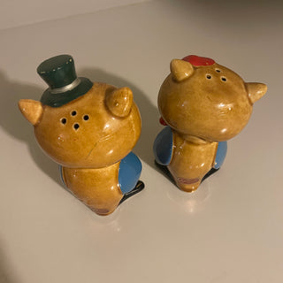 5.5" Vtg Lefton Kitchy Owls Salt & Pepper Shaker Set--SP