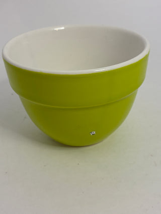 Mid-Century Chartreuse Ceramic Mixing Bowl