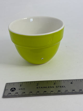 Mid-Century Chartreuse Ceramic Mixing Bowl