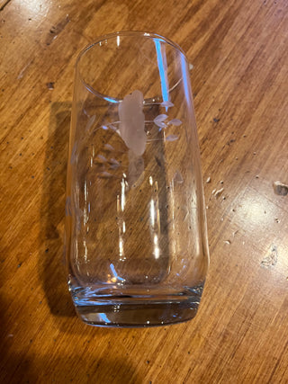 Princess House  5" Etched Water Glass Tumbler