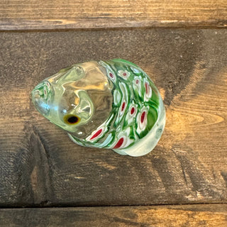 Art Glass Millefiori Frog Paperweight