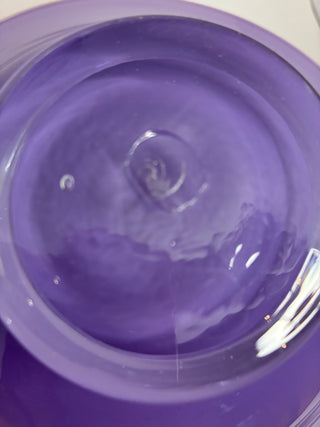 Cased Art Glass Bowl, Amethyst & Red