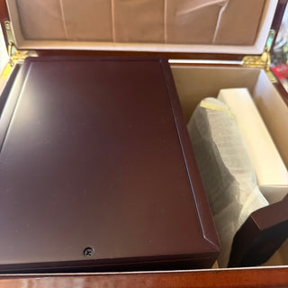 Beautiful Cherry Burl Wood Memory box with new kit  VV