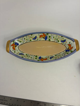 Hand Painted Japanese Open Salt Cellar Set