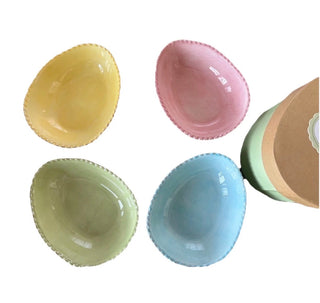 Pottery Barn Easter Egg Bowls, Pastel colors NIB VV