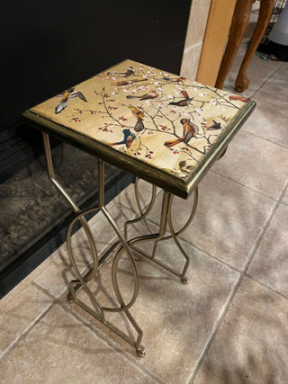Golden Birds Side Table