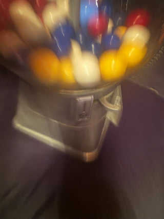 Silver Gum ball machine and original key VV