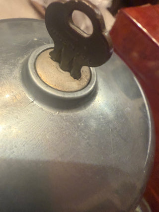 Silver Gum ball machine and original key VV